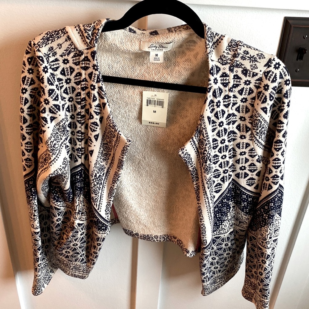 Lucky Brand sweatshirt/cardigan